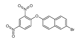 2-bromo-6-(2,4-dinitrophenoxy)naphthalene结构式