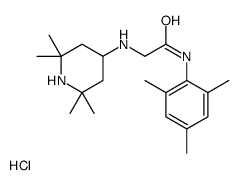 2-[(2,2,6,6-tetramethylpiperidin-4-yl)amino]-N-(2,4,6-trimethylphenyl)acetamide,hydrochloride结构式