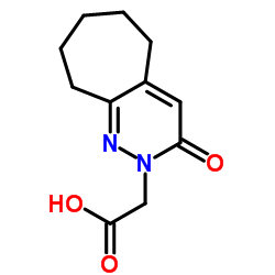 (3-Oxo-3,5,6,7,8,9-hexahydro-2H-cyclohepta[c]pyridazin-2-yl)acetic acid Structure