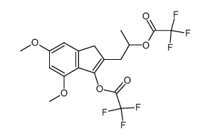 4,6-dimethoxy-2-(2-(2,2,2-trifluoroacetoxy)propyl)-1H-inden-3-yl 2,2,2-trifluoroacetate Structure