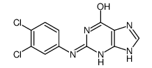 2-(3,4-dichloroanilino)-3,7-dihydropurin-6-one Structure