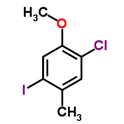 1-Chloro-4-iodo-2-methoxy-5-methylbenzene结构式