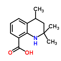 2,2,4-Trimethyl-1,2,3,4-tetrahydroquinoline-8-carboxylic acid结构式