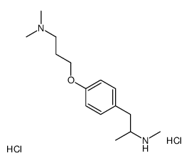 1-[4-[3-(dimethylamino)propoxy]phenyl]-N-methylpropan-2-amine,dihydrochloride结构式