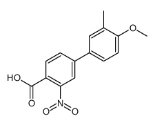 4-(4-methoxy-3-methylphenyl)-2-nitrobenzoic acid结构式