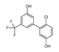 4-chloro-3-[3-hydroxy-5-(trifluoromethyl)phenyl]phenol结构式