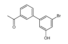 1-[3-(3-bromo-5-hydroxyphenyl)phenyl]ethanone结构式