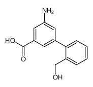 3-amino-5-[2-(hydroxymethyl)phenyl]benzoic acid结构式
