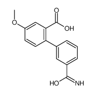 2-(3-carbamoylphenyl)-5-methoxybenzoic acid Structure