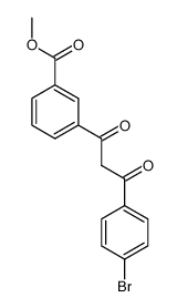 3-[3-(4-bromophenyl)-3-oxopropionyl]benzoic acid methyl ester结构式