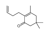 2-but-3-enyl-3,5,5-trimethylcyclohex-2-en-1-one Structure