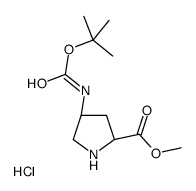 (2R,4r)-4-((叔丁氧基羰基)氨基)吡咯烷-2-羧酸甲酯盐酸盐图片