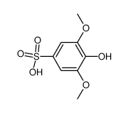 4-hydroxy-3,5-dimethoxy-benzenesulfonic acid Structure