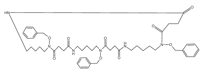 1,12,23-tris(benzyloxy)-1,6,12,17,23,28-hexaazacyclotritriacontane-2,5,13,16,24,27-hexone Structure
