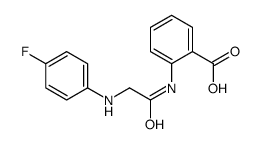 2-[[2-(4-fluoroanilino)acetyl]amino]benzoic acid结构式