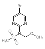 N-(5-溴嘧啶-2-基)-N-(甲氧基甲基)甲磺酰胺结构式