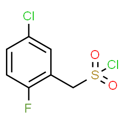(5-氯-2-氟苯基)甲磺酰氯结构式
