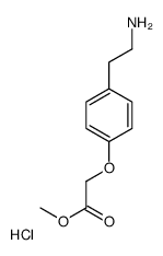 methyl 2-[4-(2-aminoethyl)phenoxy]acetate,hydrochloride Structure