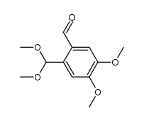 4,5-dimethoxy-2-(dimethoxymethyl)benzaldehyde结构式