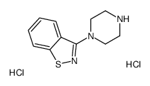 3-(Piperazin-1-yl)benzo[d]isothiazole dihydrochloride structure