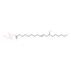 9-Octadecenoic acid, 12-hydroxy-, sulfo derivs., sodium salt结构式