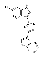 2-(6-Bromo-1H-indol-3-yl)-4-(1H-indol-3-yl)-1H-imidazole结构式