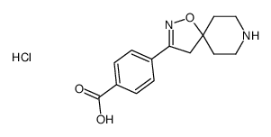 3-(4-carboxyphenyl)-1-oxa-2,8-diazaspiro[4.5]dec-2-ene hydrochloride Structure
