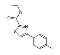 ethyl 4-(4-iodophenyl)-1,3-thiazole-2-carboxylate结构式