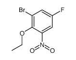 1-bromo-2-ethoxy-5-fluoro-3-nitrobenzene Structure
