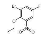 1-bromo-2-ethoxy-5-fluoro-3-nitrobenzene structure