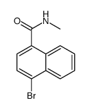 4-bromo-N-methylnaphthalene-1-carboxamide结构式