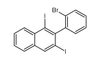 2-(2-bromophenyl)-1,3-diiodonaphthalene结构式