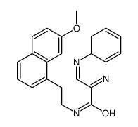 N-[2-(7-methoxynaphthalen-1-yl)ethyl]quinoxaline-2-carboxamide Structure