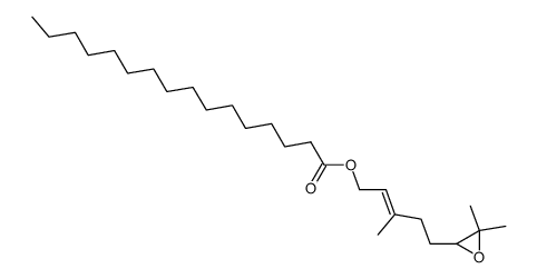 3-methyl-5-(3,3-dimethyl-2-oxiran)-2-penten-1-ol hexadecanoate Structure