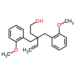 3,3-Bis(2-methoxybenzyl)-4-penten-1-ol Structure