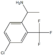 1-[4-CHLORO-2-(TRIFLUOROMETHYL)PHENYL]ETHAN-1-AMINE结构式