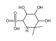 3,4,5-trihydroxy-6,6-dimethylpiperidine-2-sulfonic acid Structure