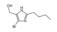 4(5)-bromo-2-butyl-1H-imidazole-5(4)-methanol结构式