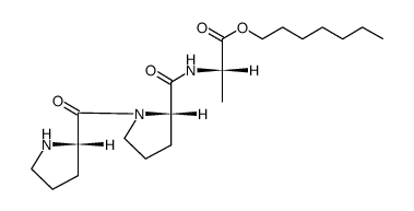 L-prolyl-L-prolyl-L-alanine heptyl ester Structure