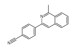 4-(1-methylisoquinolin-3-yl)benzonitrile结构式