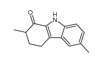 2,6-dimethyl-2,3,4,9-tetrahydro-carbazol-1-one结构式