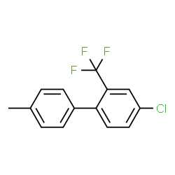 4-Chloro-4'-methyl-2-(trifluoromethyl)-1,1'-biphenyl structure