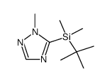 1H-1,2,4-Triazole,5-[(1,1-dimethylethyl)dimethylsilyl]-1-methyl-(9CI) structure
