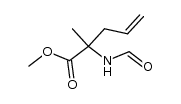 2-formamido-2-methyl-4-pentenoic acid methyl ester结构式