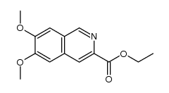 ethyl 6,7-dimethoxy isoquinoline-3-carboxylate结构式