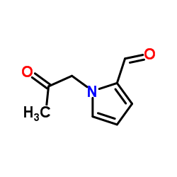 1-(2-Oxopropyl)-1H-pyrrole-2-carbaldehyde结构式