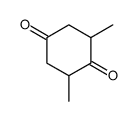 2,6-dimethylcyclohexane-1,4-dione Structure