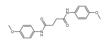 N,N'-bis-(4-methoxy-phenyl)-succinamide结构式