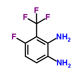 4-Fluoro-3-(trifluoromethyl)-1,2-benzenediamine结构式