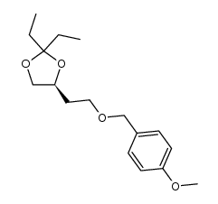 (S)-2,2-diethyl-4-(2-(4-methoxybenzyloxy)ethyl)-1,3-dioxolane Structure